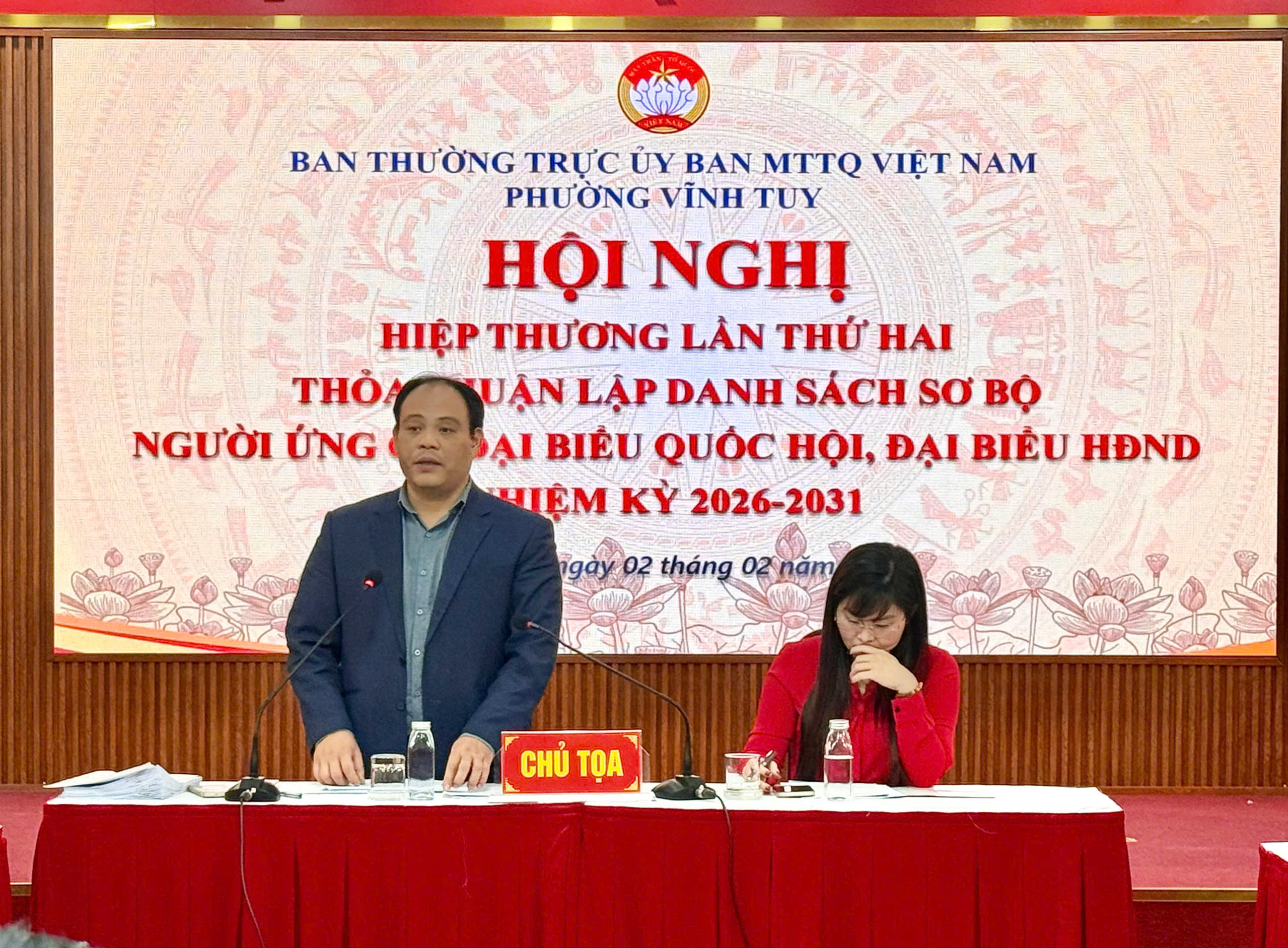 Hội nghị hiệp thương lần thứ hai thỏa thuận lập danh sách sơ bộ người ứng cử đại biểu Quốc hội và đại biểu Hội đồng nhân dân các cấp nhiệm kỳ 2026–2031
