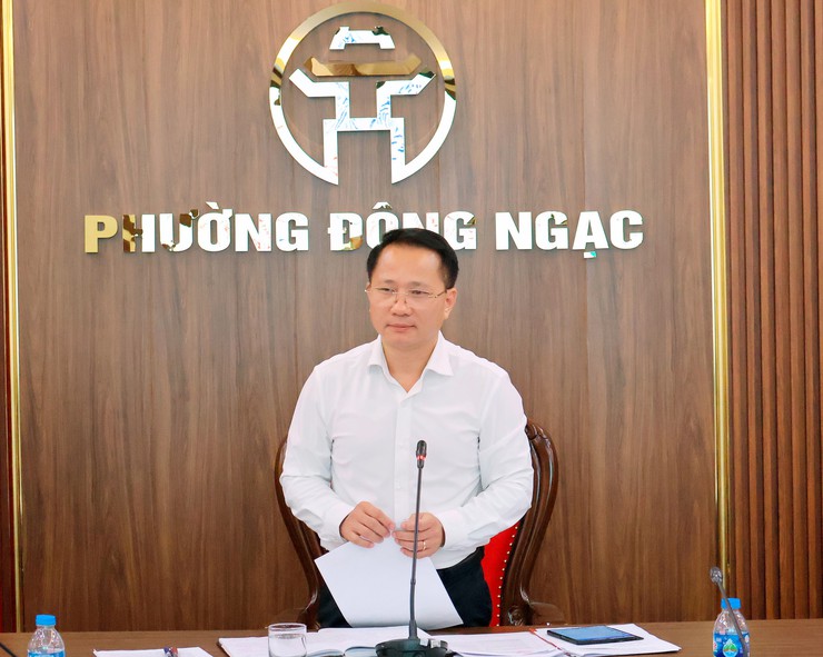 Đồng chí Dương Ngọc Thanh, Phó bí thư thường trực Đảng ủy, Chủ tịch HĐND phường phát biểu chỉ đạo Hội nghị