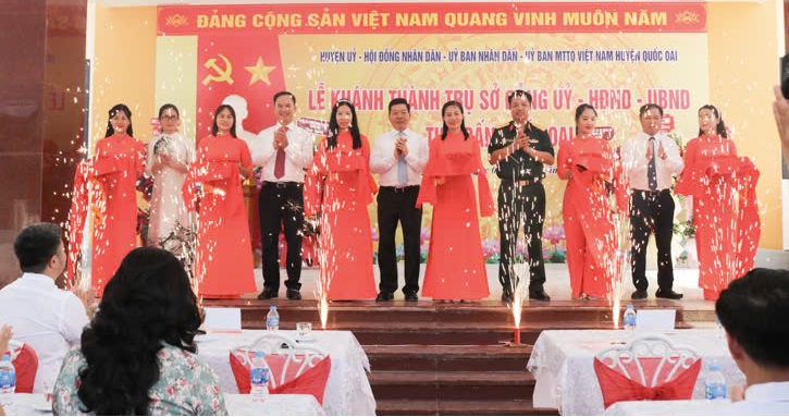 Thị trấn Quốc Oai: Hoàn thành và đưa vào sử dụng trụ sở làm việc mới, nâng cao chất lượng phục vụ hành chính