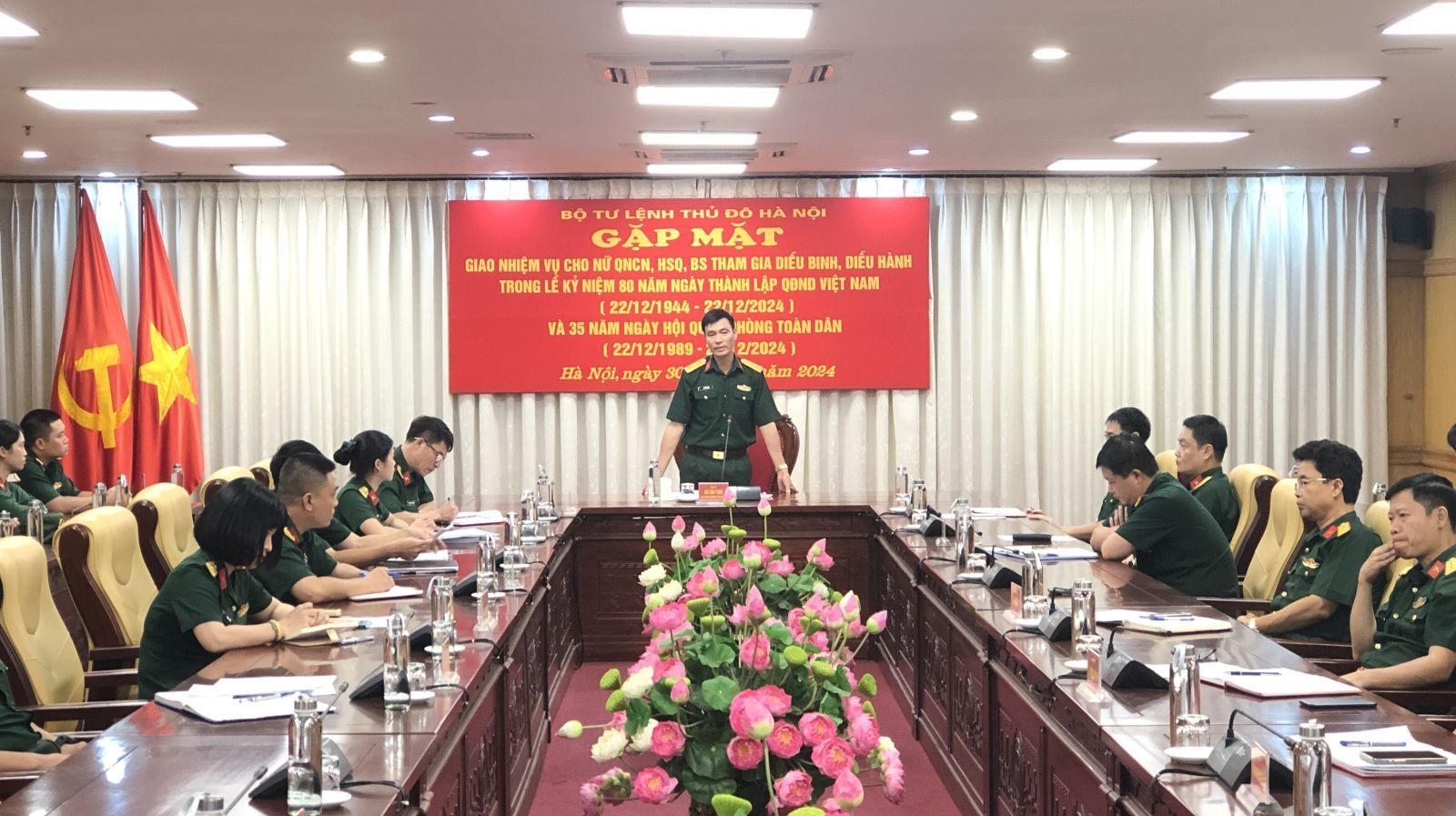 Bộ Tư lệnh Thủ đô Hà Nội điều động lực lượng nữ quân nhân tham gia luyện tập diễu binh kỷ niệm 80 năm Quân đội nhân dân Việt Nam
