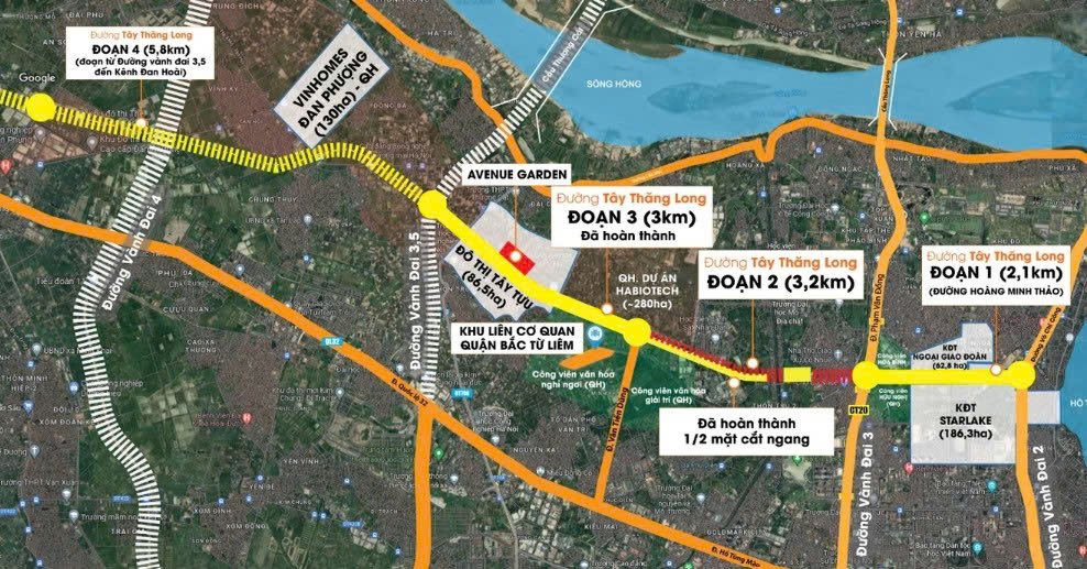 Đẩy mạnh dự án đường đô thị quận Bắc Từ Liêm: Kết nối giao thông và thúc đẩy phát triển kinh tế - xã hội