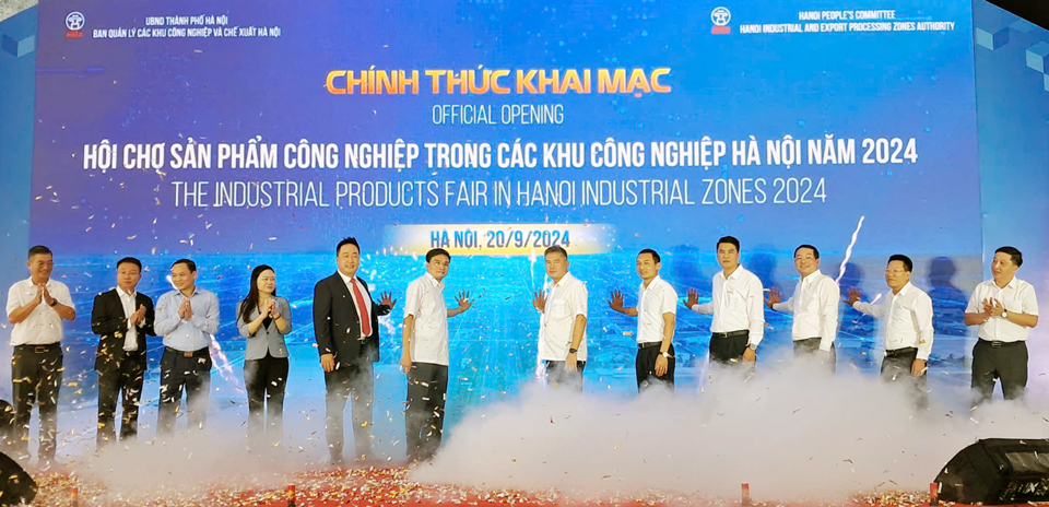 Hơn 110 gian hàng tại hội chợ công nghiệp Hà Nội: Cơ hội kết nối và thúc đẩy hợp tác giao thương