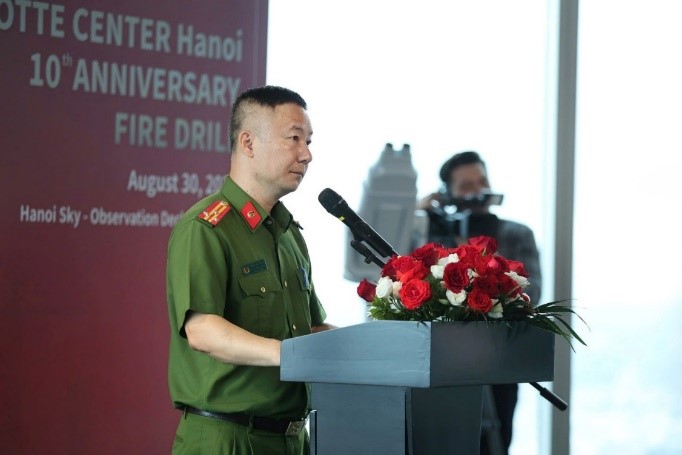 Diễn tập đa lực lượng PCCC&CNCH tại Tòa nhà Trung tâm Lotte Hà Nội: Nâng cao an toàn và sẵn sàng ứng phó