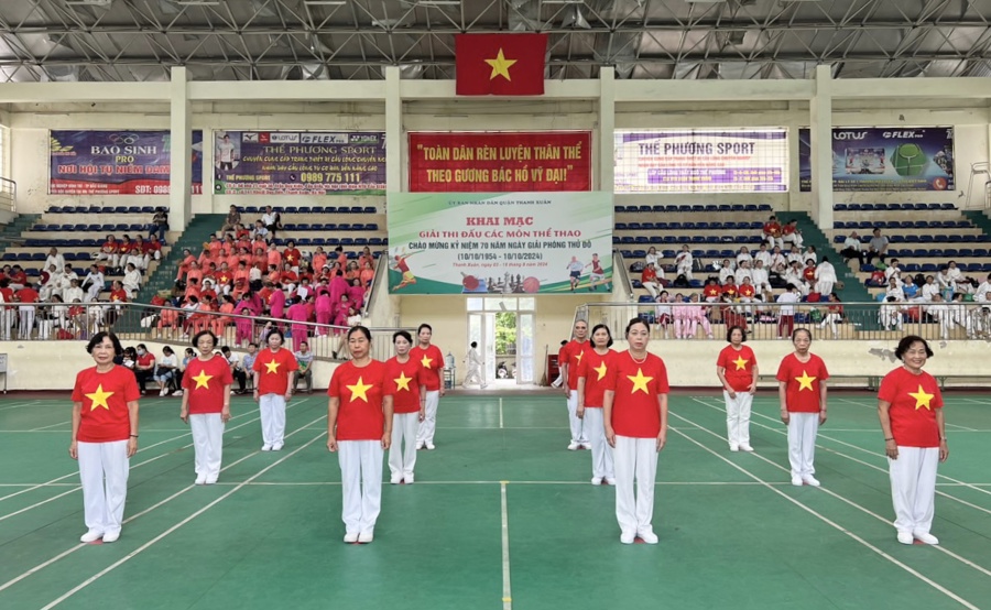 Quận Thanh Xuân tổ chức Giải thể thao quần chúng chào mừng 70 năm Ngày Giải phóng Thủ đô
