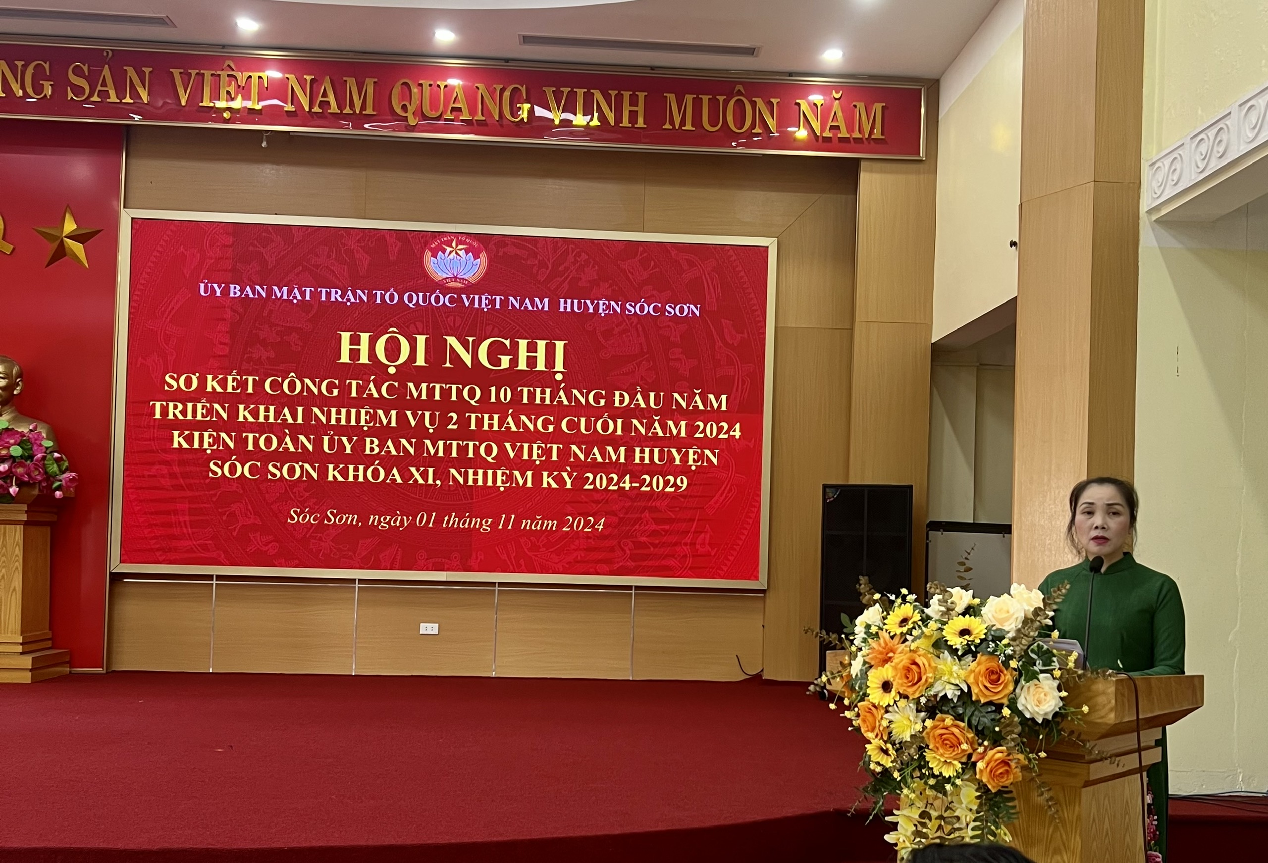 MTTQ huyện Sóc Sơn: Tăng cường hiệu quả giám sát, phát triển phong trào thi đua và chăm lo đời sống người dân