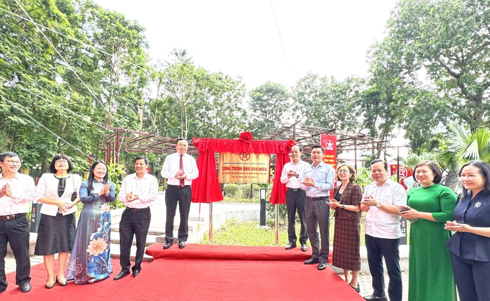 Công trình cải tạo vườn hoa Đại học Công Đoàn: Sức lan tỏa của phong trào thi đua "Dân vận khéo"