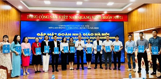 Gặp mặt Đoàn nhà giáo tham gia hội giảng nhà giáo giáo dục nghề nghiệp toàn quốc năm 2024
