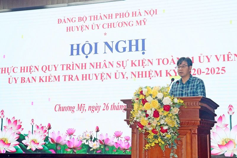 Huyện Chương Mỹ kiện toàn nhân sự Uỷ ban Kiểm tra Huyện uỷ nhiệm kỳ 2020-2025