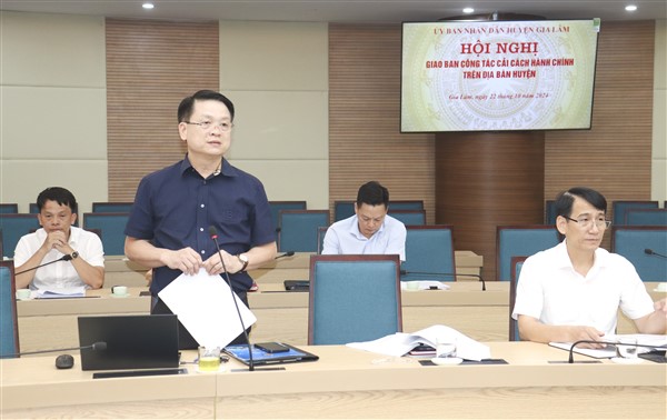 Huyện Gia Lâm đẩy mạnh cải cách hành chính, nâng cao hiệu quả quản lý nhà nước năm 2024