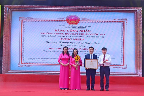 Trường THCS Viên Sơn (thị xã Sơn Tây): 60 năm xây dựng và vươn tầm đạt chuẩn Quốc gia