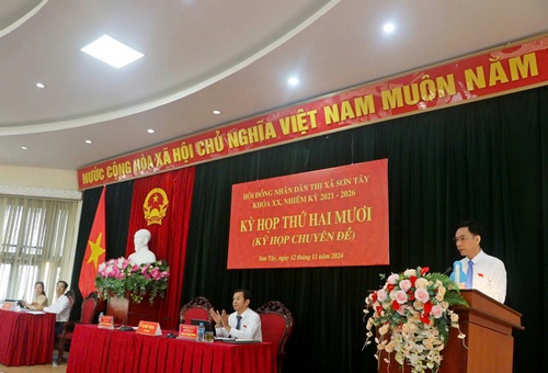 HĐND thị xã Sơn Tây thông qua nghị quyết quan trọng: Đẩy nhanh tiến độ đầu tư công