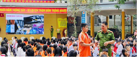 Công an quận Tây Hồ tích cực phối hợp giáo dục nâng cao nhận thức cho học sinh về tác hại của ma tuý và thuốc lá điện tử