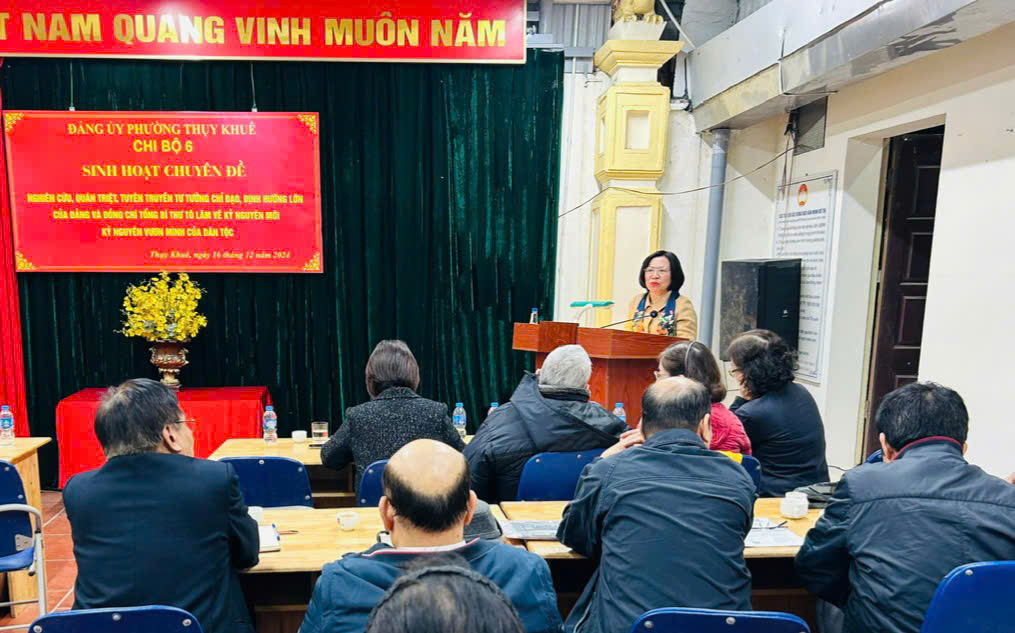 Quận Tây Hồ triển khai đợt sinh hoạt chính trị về "Kỷ nguyên mới - Kỷ nguyên vươn mình của dân tộc": Tạo bước chuyển biến trong nhận thức và hành động