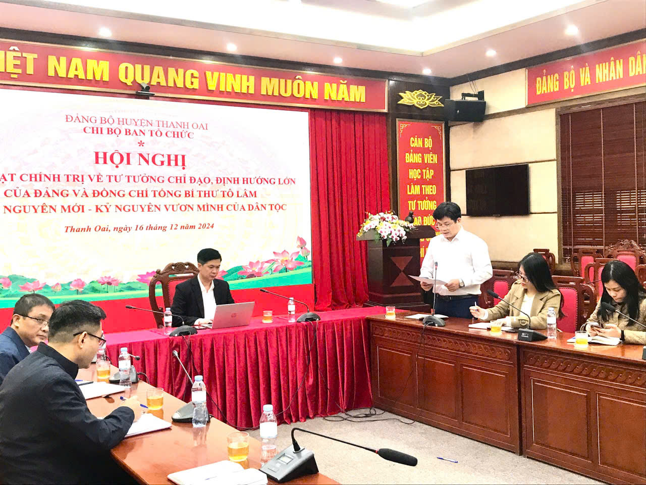Cán bộ, đảng viên huyện Thanh Oai nhận thức sâu sắc về “Kỷ nguyên mới - Kỷ nguyên vươn mình của dân tộc”