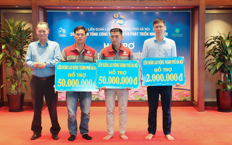 Công đoàn Hà Nội kịp thời hỗ trợ đoàn viên, người lao động bị ảnh hưởng do cơn bão số 3