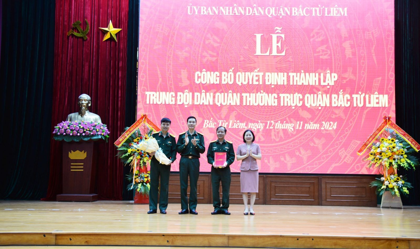 Quận Bắc Từ Liêm thành lập trung đội dân quân thường trực sẵn sàng chiến đấu