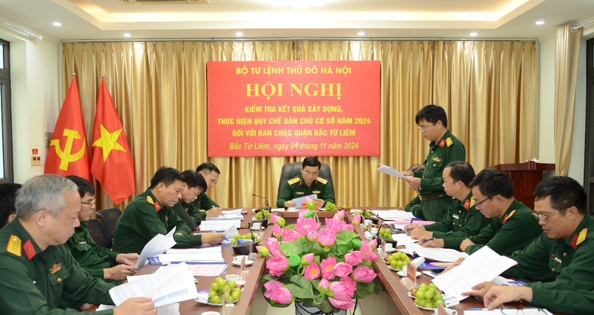 Ban CHQS quận Bắc Từ Liêm nâng cao hiệu quả thực hiện Quy chế dân chủ cơ sở: Động lực tăng cường sức mạnh tập thể