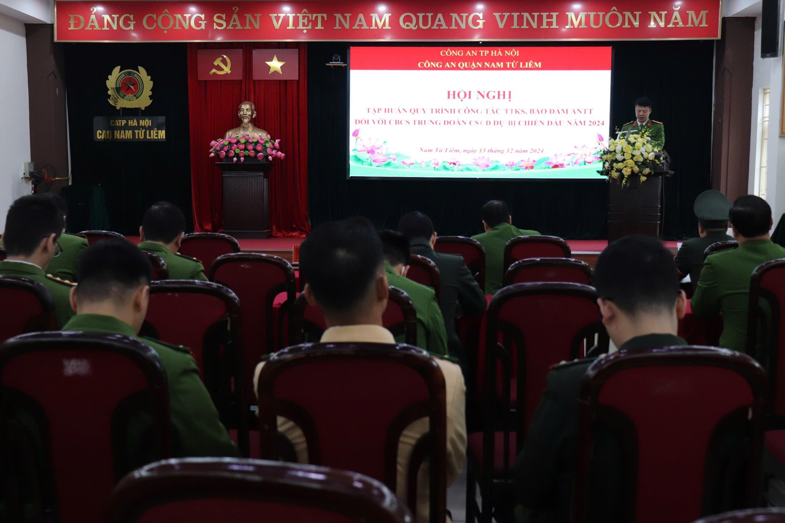 Công an quận Nam Từ Liêm: Quyết tâm thực hiện tư tưởng chỉ đạo, định hướng lớn của Đảng trong kỷ nguyên phát triển mới