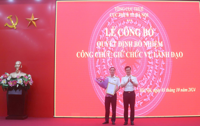 Cục Thuế thành phố Hà Nội có tân Phó Cục trưởng 