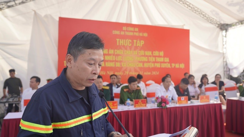 Thực tập xử lý sự cố cháy nổ tại cửa hàng xăng dầu: Bài học thực tiễn và hiệu quả phối hợp liên tỉnh