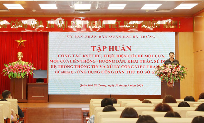 Quận Hai Bà Trưng đẩy mạnh cải cách hành chính: Từ cơ chế một cửa đến chuyển đổi số toàn diện