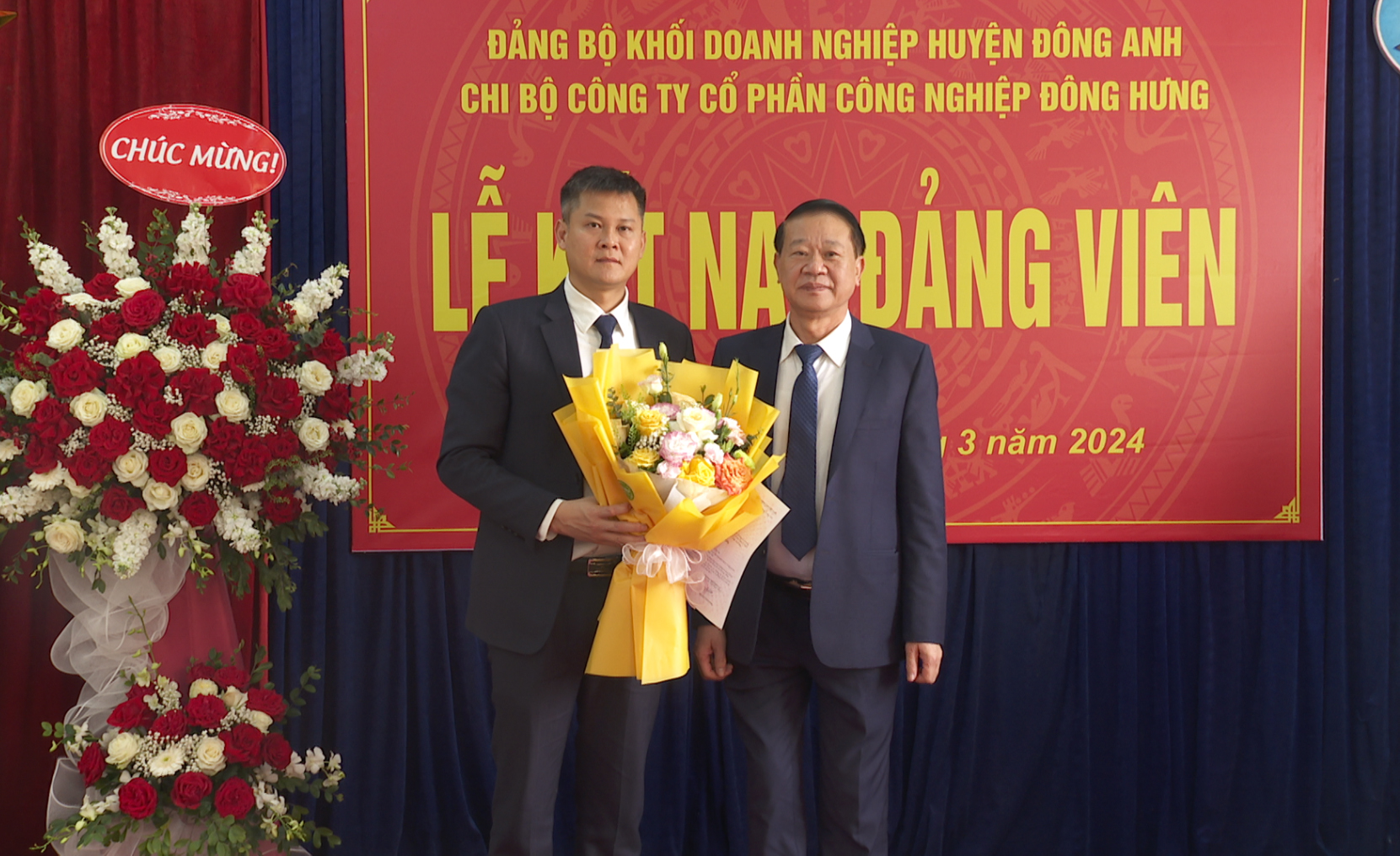 Huyện uỷ Đông Anh kết nạp chủ Doanh nghiệp tư nhân vào Đảng