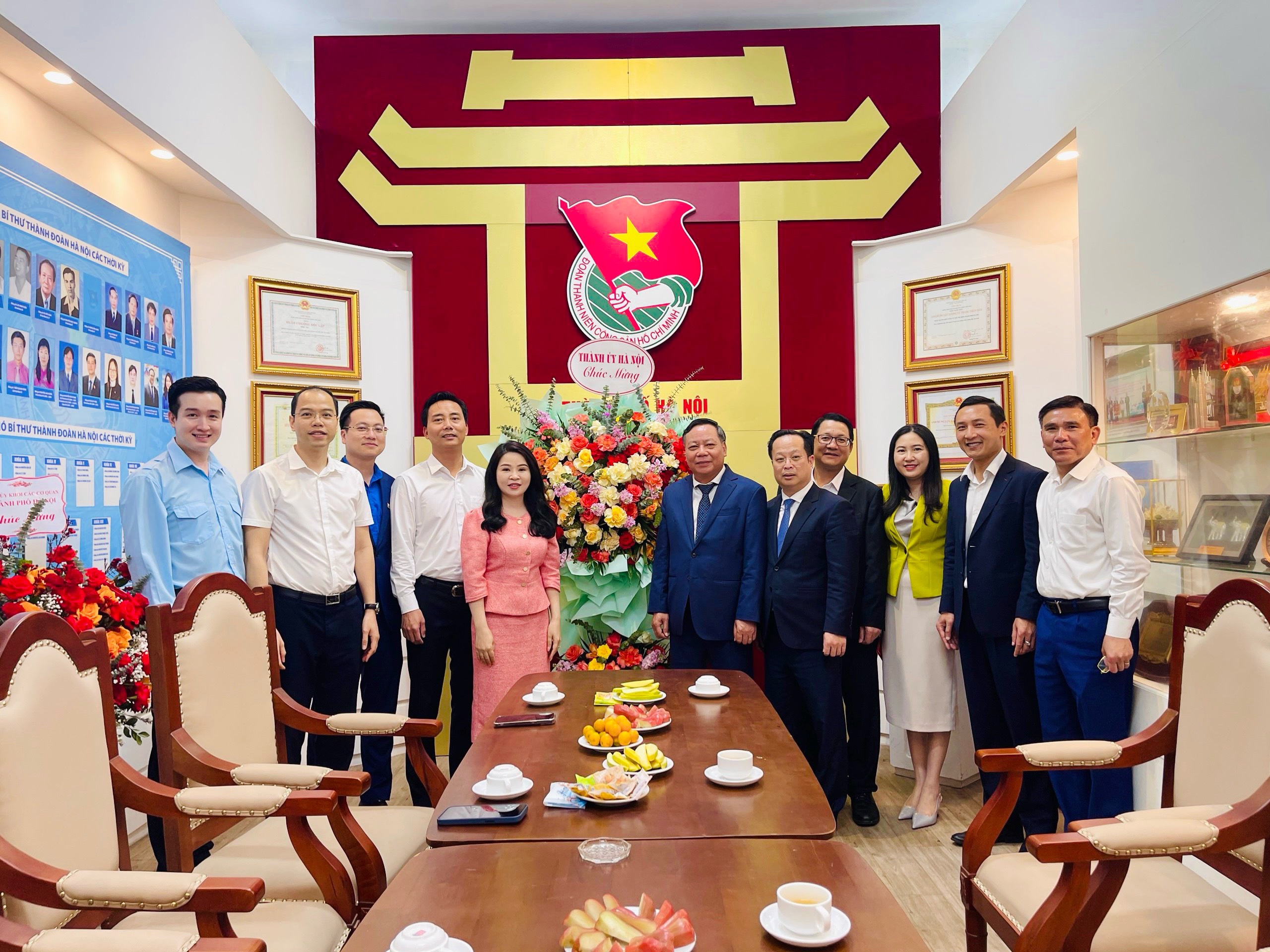 Phó Bí thư Thành ủy Hà Nội chúc mừng Đoàn Thanh niên Thủ đô
