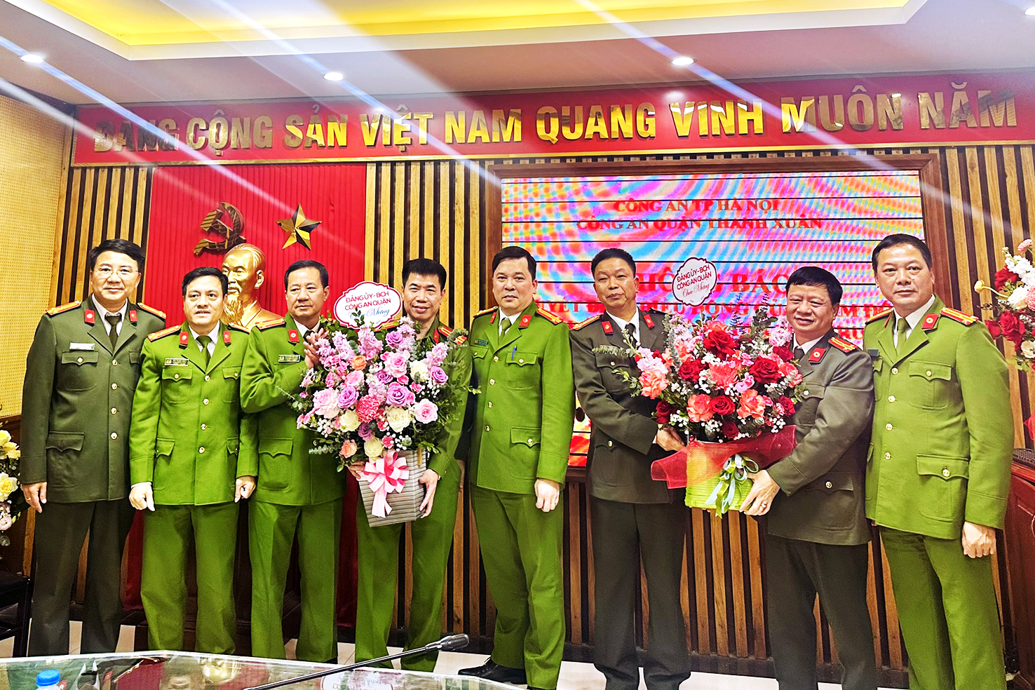 Công an quận Thanh Xuân công bố Quyết định điều động tân Phó trưởng Công an quận