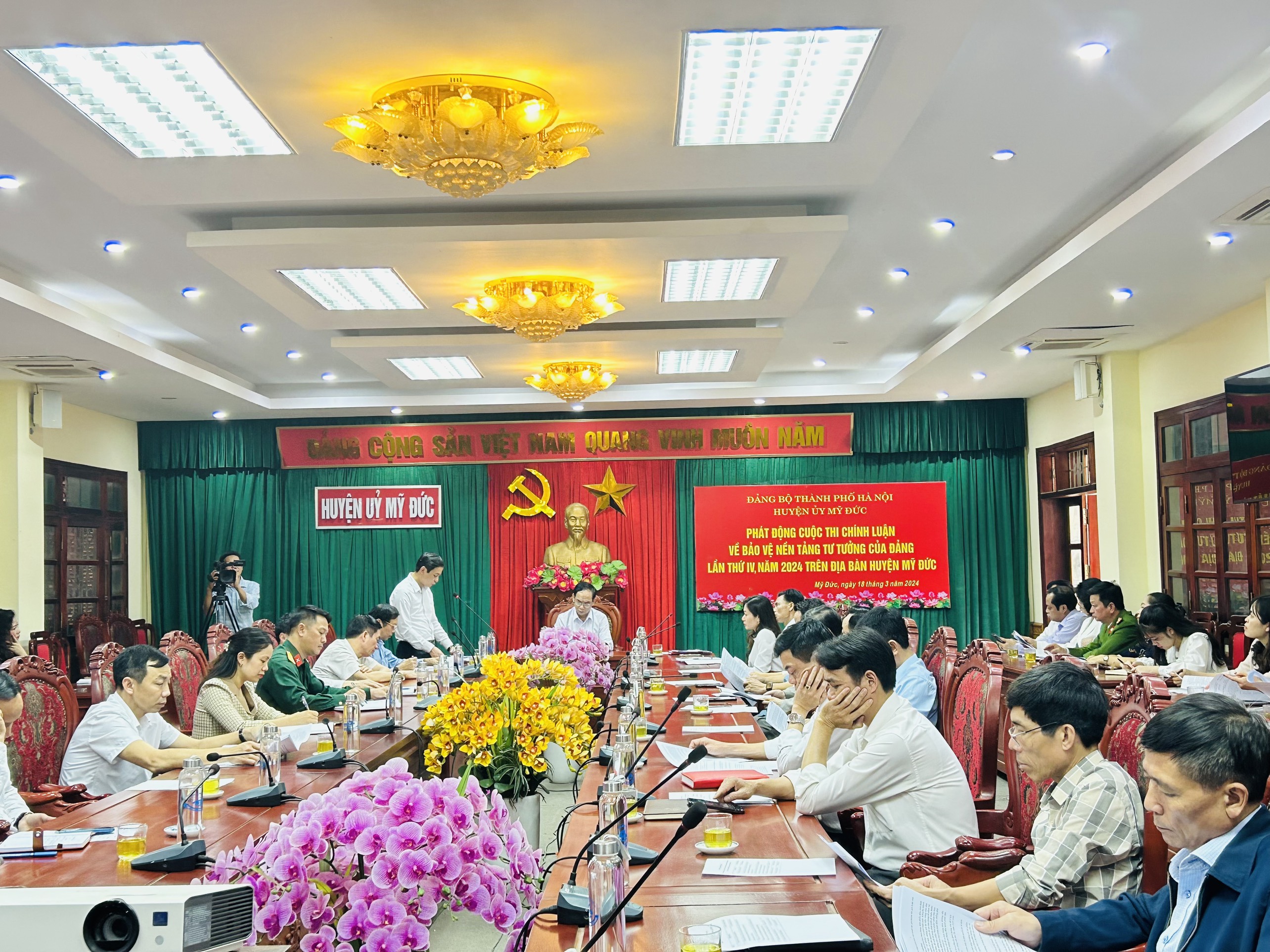 Huyện Mỹ Đức: Phát động Cuộc thi chính luận về bảo vệ nền tảng tư tưởng của Đảng lần thứ Tư năm 2024