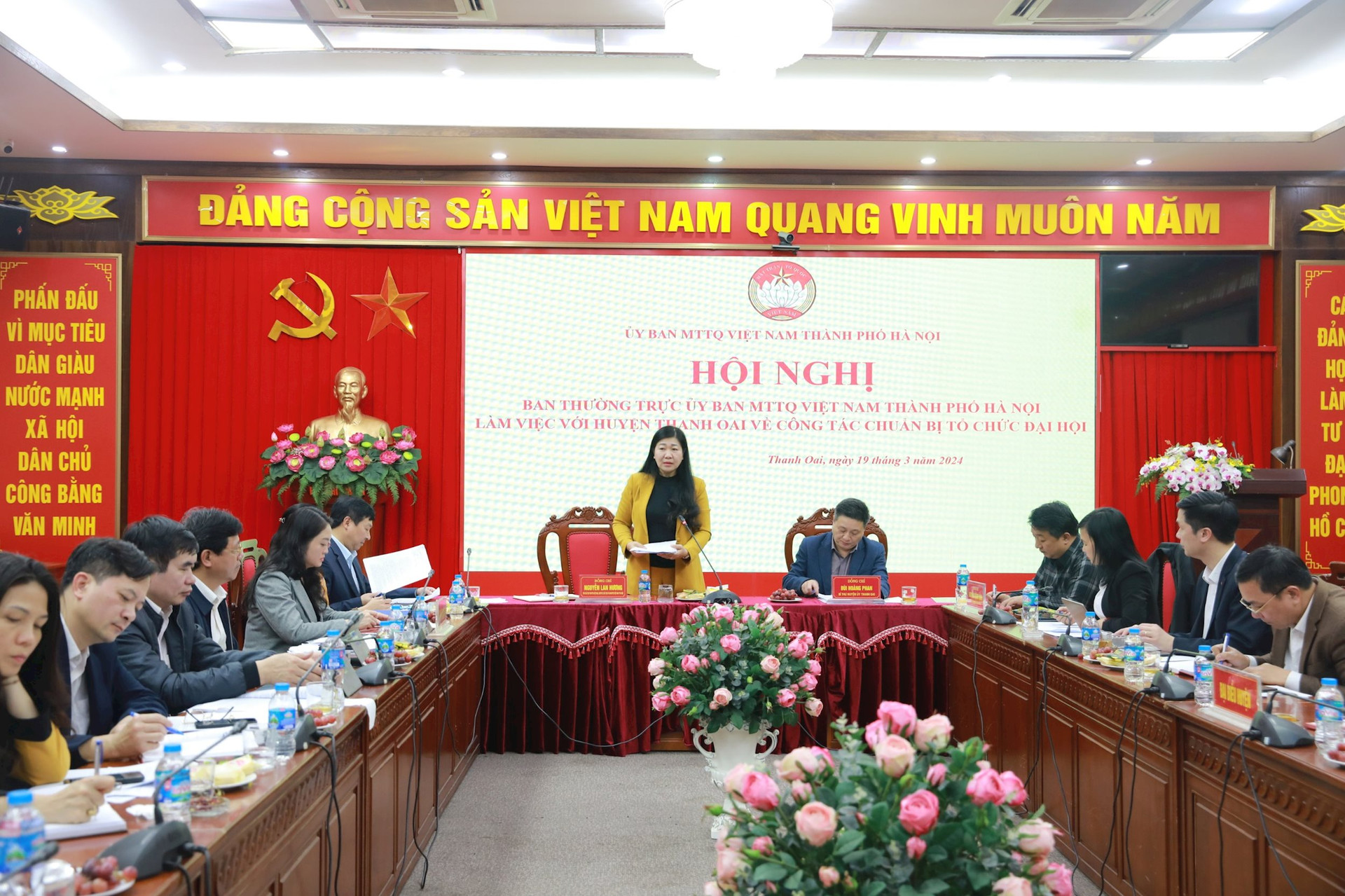 Huyện Thanh Oai cần chuẩn bị tốt mọi điều kiện tổ chức Đại hội Mặt trận Tổ quốc các cấp
