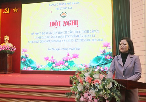 Thị xã Sơn Tây thực hiện quy trình rà soát, bổ sung quy hoạch cán bộ diện Ban Thường vụ Thành ủy quản lý
