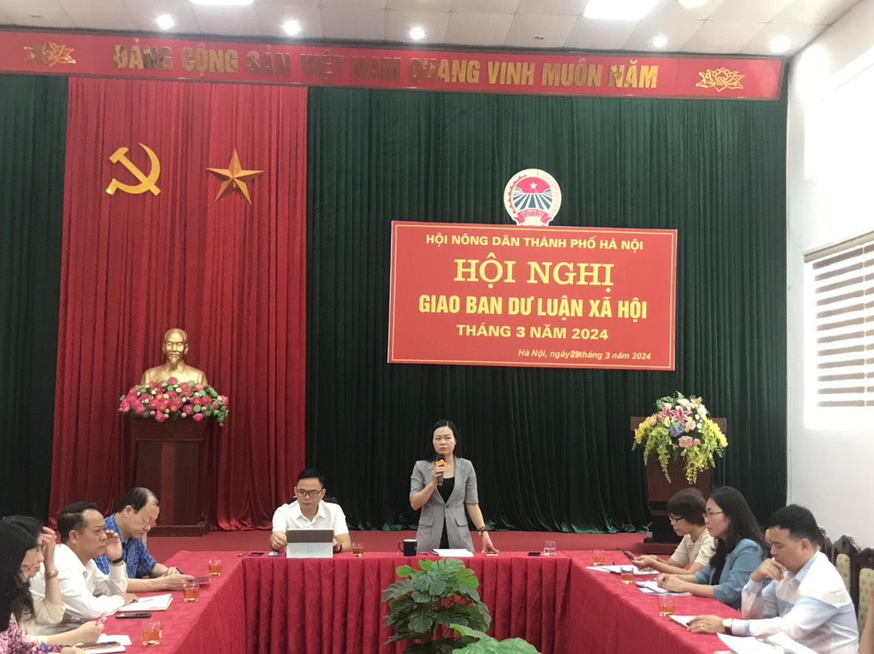 Hội Nông dân thành phố tổ chức hội nghị giao ban dư luận xã hội tháng 3 năm 2024 