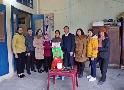 Tặng quà Tết cho hội viên nông dân có hoàn cảnh khó khăn trên địa bàn thị xã