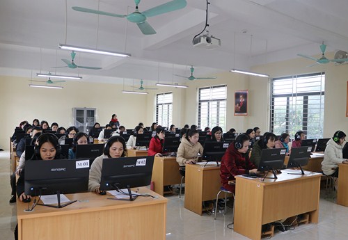 Khai mạc kỳ thi kỹ năng công nghệ thông tin ngành giáo dục đào tạo thị xã Sơn Tây