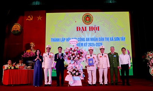 133 đại biểu tham dự Đại hội Hội Cựu Công an nhân dân thị xã Sơn Tây nhiệm kỳ 2024-2029
