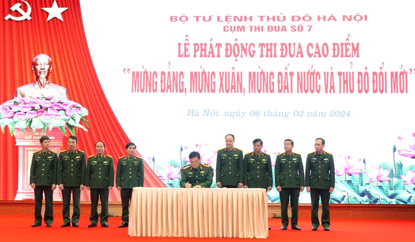 Cụm thi đua số 7 Khối cơ quan Bộ Tư lệnh Thủ đô phát động đợt thi đua cao điểm "Mừng Đảng, mừng Xuân, mừng đất nước và Thủ đô đổi ,ới"