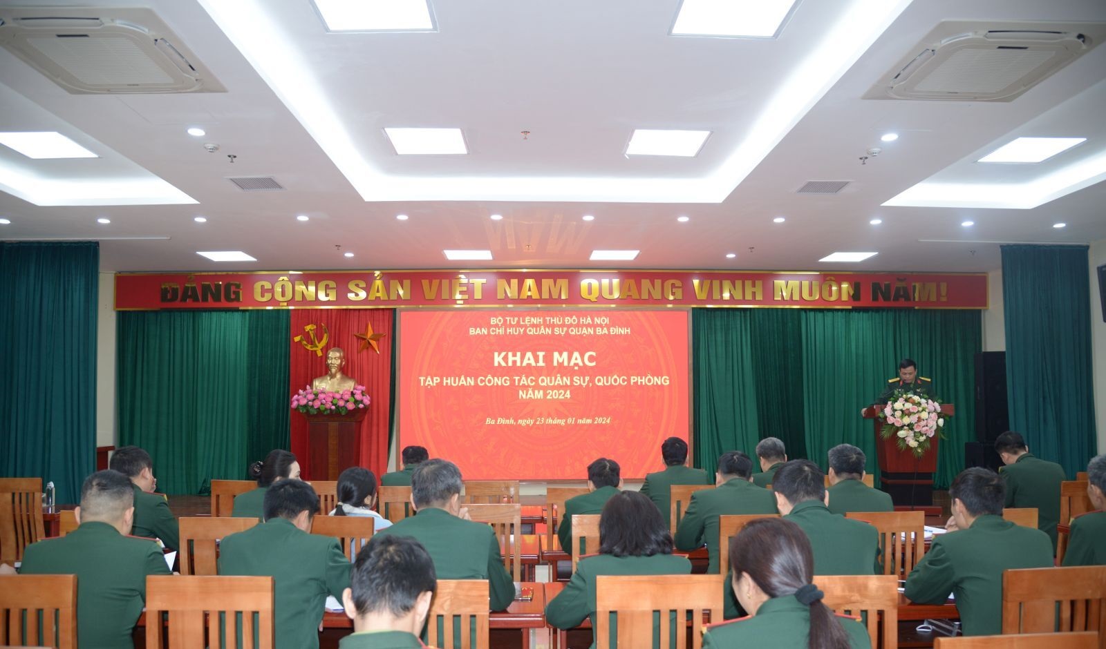 Tập huấn công tác quân sự, quốc phòng năm 2024