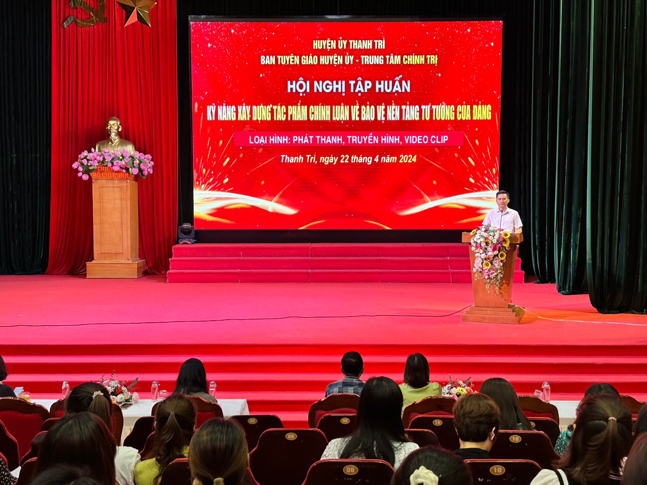 Tập huấn nâng cao kỹ năng, phương pháp xây dựng tác phẩm chính luận, loại hình phát thanh, truyền hình, video clip