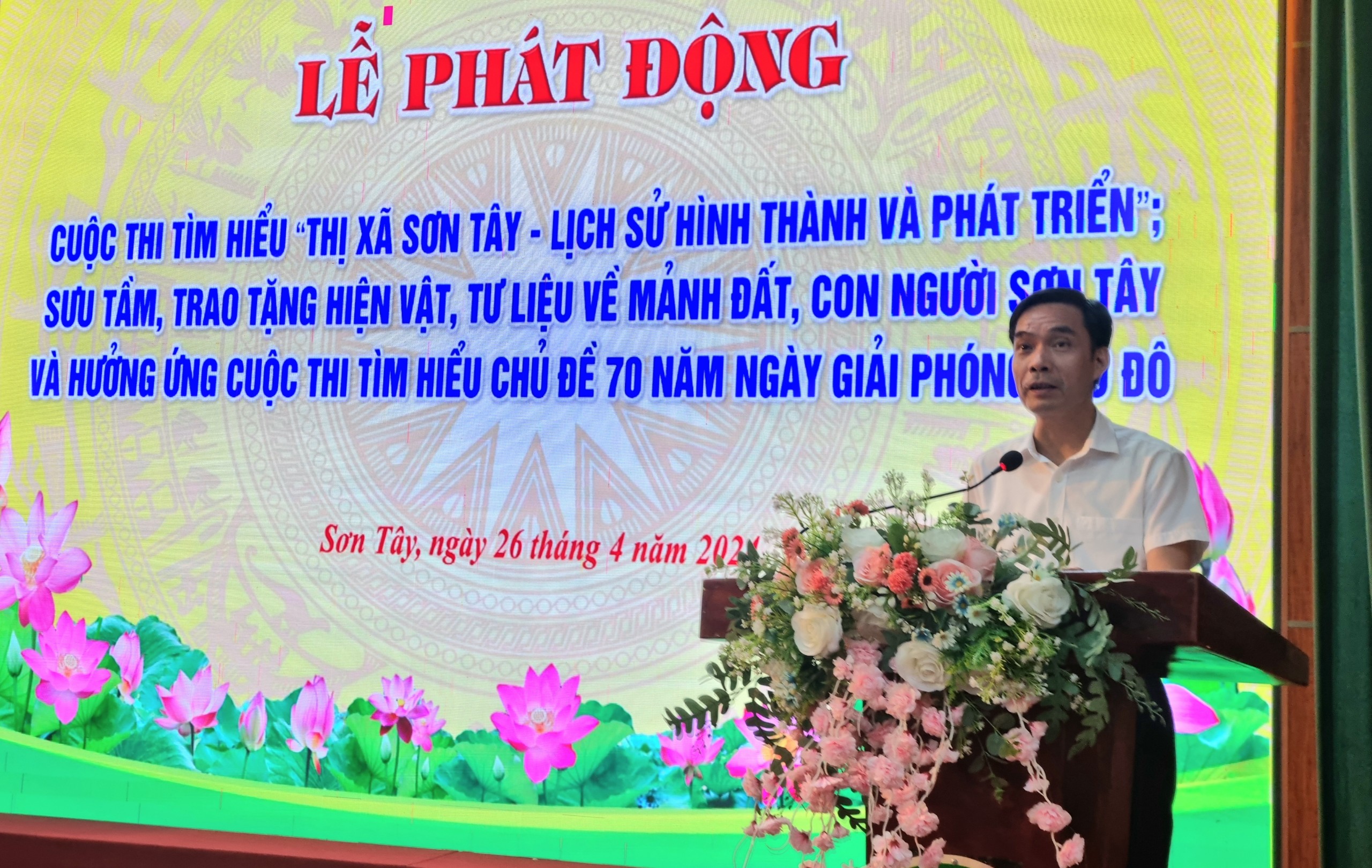 Lễ phát động Cuộc thi tìm hiểu "Thị xã Sơn Tây - Lịch sử hình thành và phát triển”