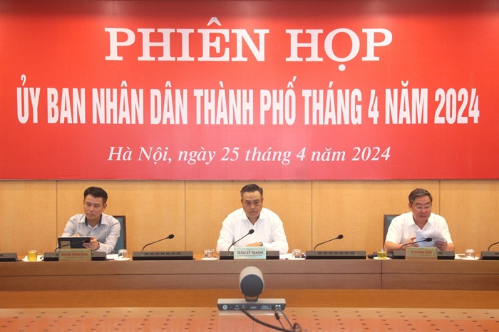 Phiên họp thường kỳ tập thể UBND thành phố tháng 4-2024