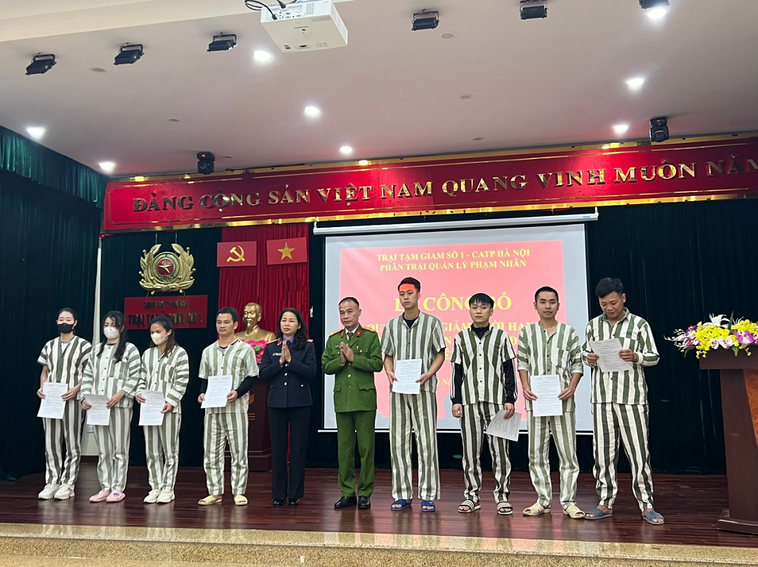 Công bố quyết định giảm thời hạn chấp hành án dịp Tết Nguyên đán Giáp Thìn 2024