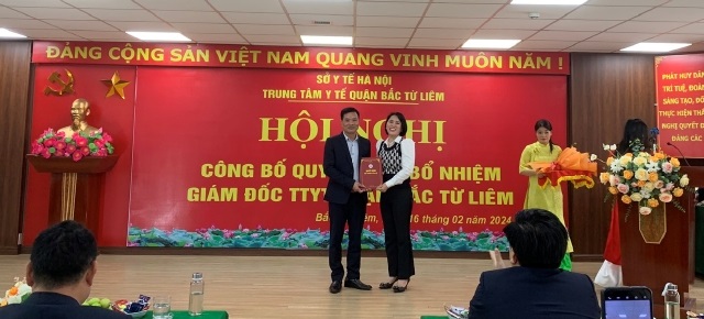 Quận Bắc Từ Liêm: Công bố Quyết định bổ nhiệm Giám đốc Trung tâm Y tế quận