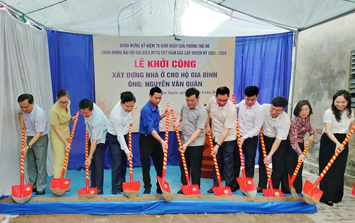 Huyện Thường Tín: Khởi công xây, sửa nhà ở cho hộ nghèo, hộ cận nghèo
