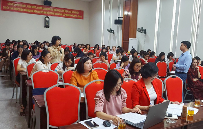 80 cán bộ phụ nữ thành phố tập huấn công tác ủy thác vay vốn tín dụng chính sách