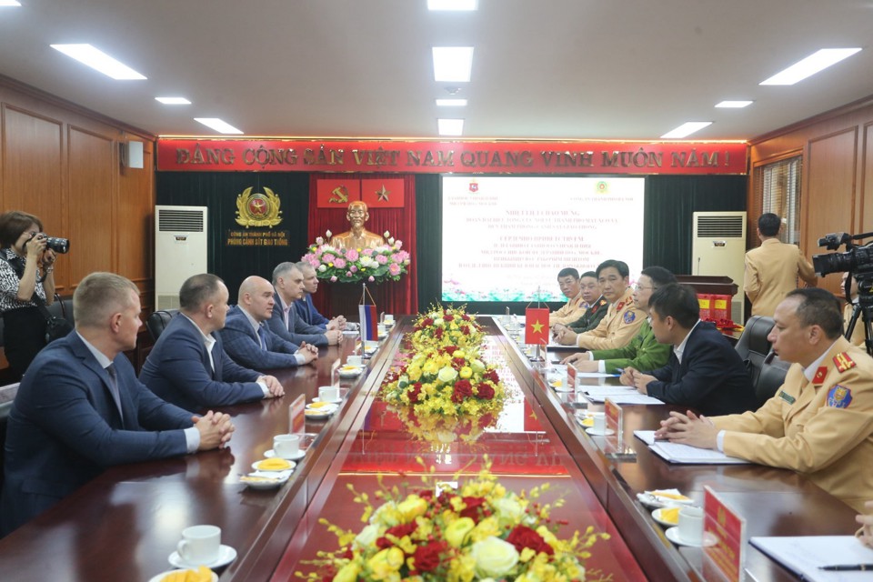 Công an thành phố Hà Nội - Tổng cục Nội vụ thành phố Mát-xcơ-va: Thúc đẩy hợp tác, củng cố tình hữu nghị