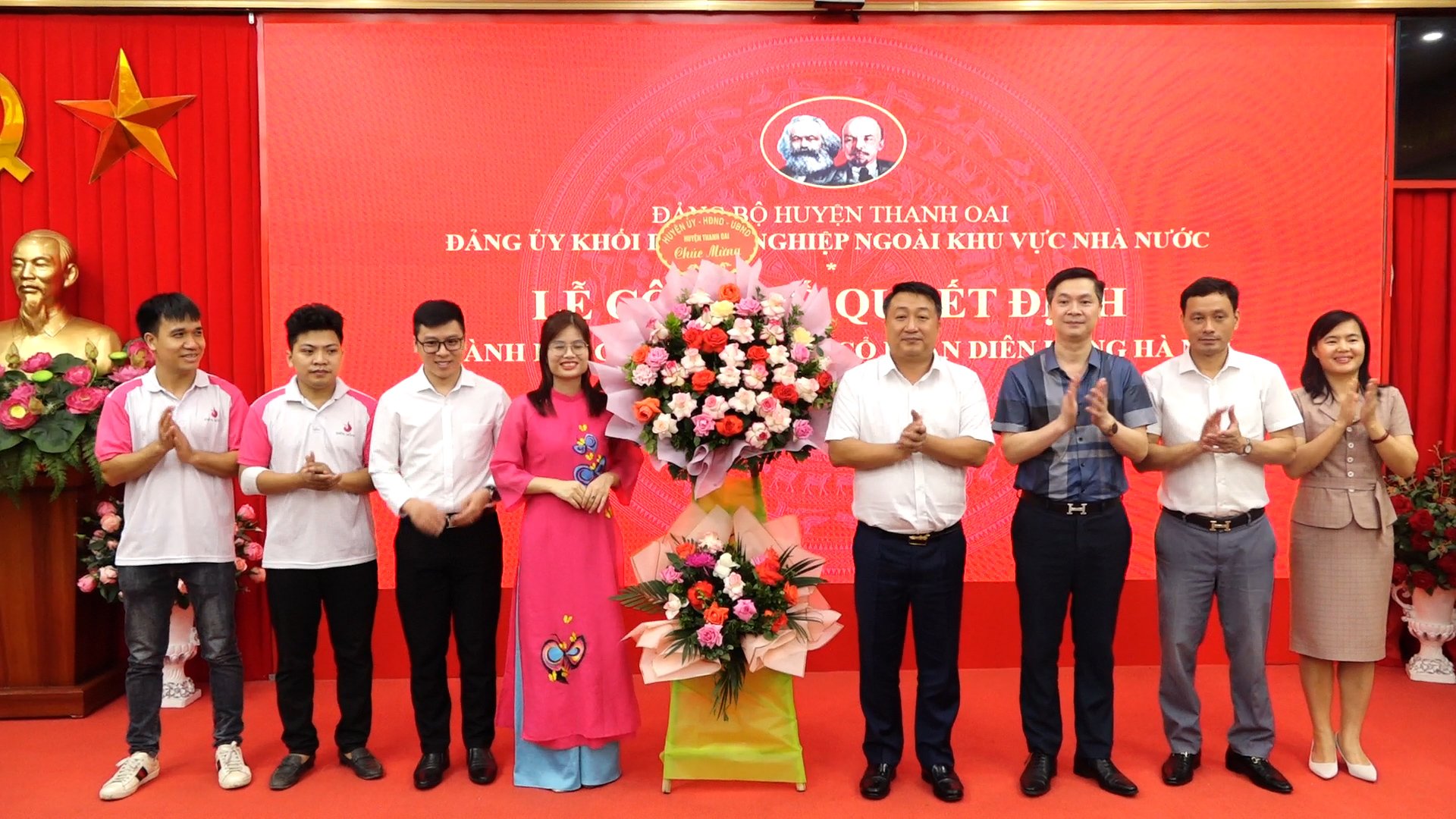 Lễ công bố quyết định thành lập Chi bộ Công ty cổ phần Diên Hồng Hà Nội