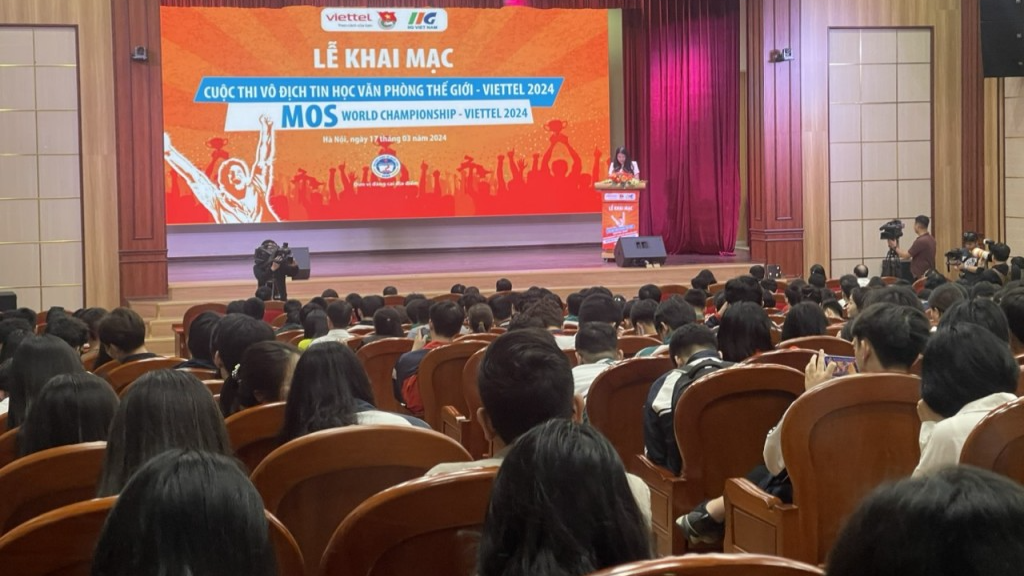 Lễ khai mạc Cuộc thi Vô địch Tin học văn phòng thế giới - Viettel 2024