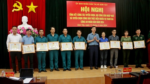 Thị xã Sơn Tây hoàn thành 100% chỉ tiêu giao quân năm 2024