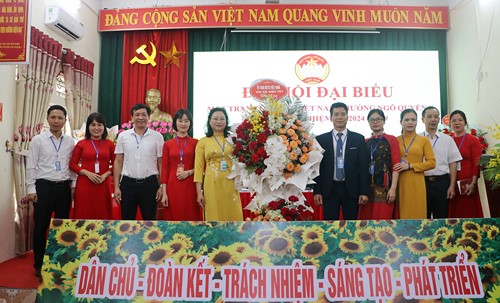 Đại hội MTTQ phường Ngô Quyền (thị xã Sơn Tây) lần thứ XV nhiệm kỳ 2024-2029: Nâng cao tinh thần đoàn kết, trách nhiệm của cán bộ Mặt trận