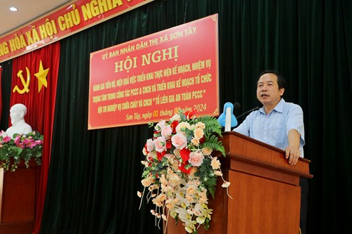 Thị xã Sơn Tây đẩy mạnh công tác phòng cháy chữa cháy và cứu nạn cứu hộ